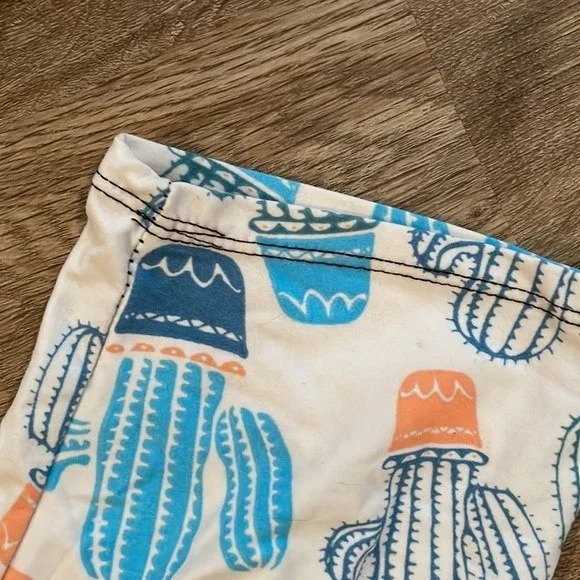Handmade cactus print kids leggings - Picture 5 of 6